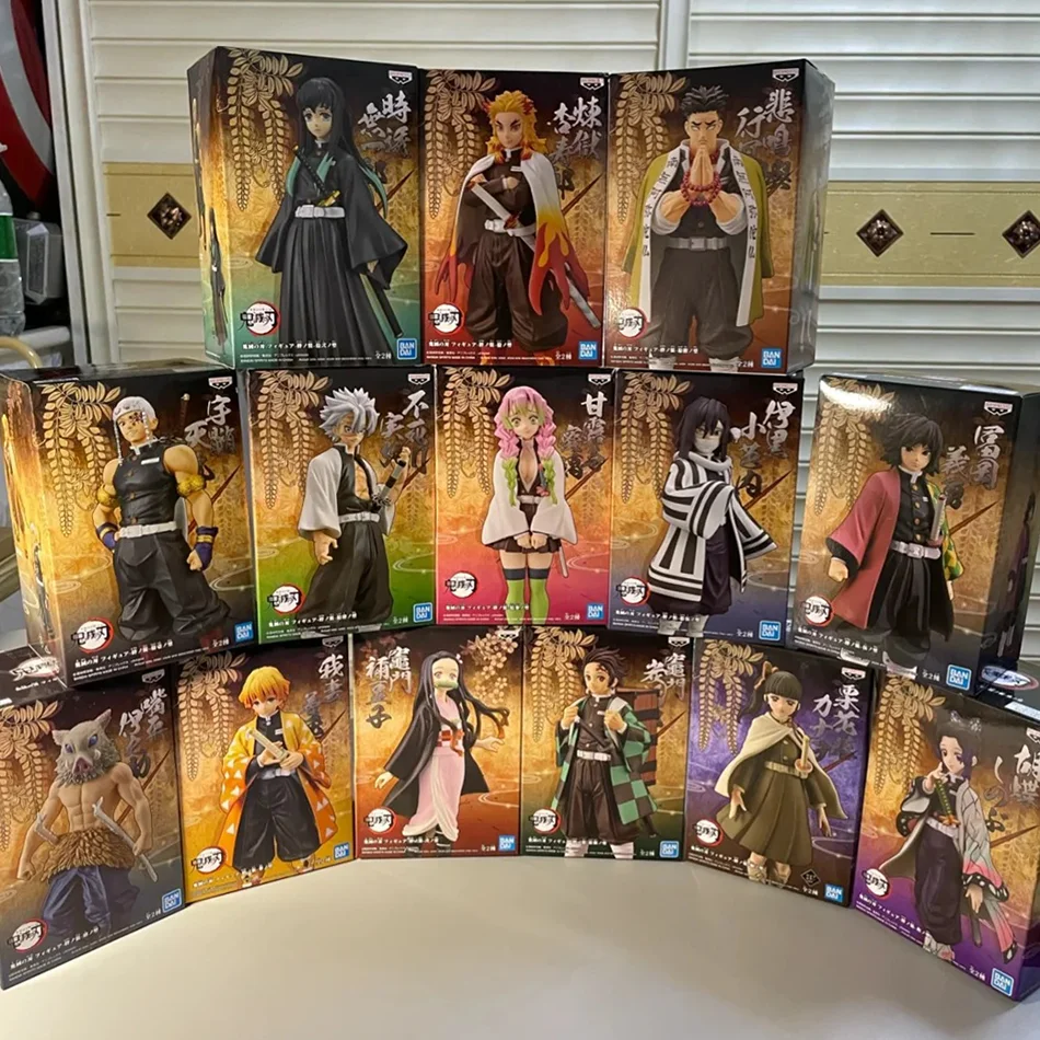 Figura oficial de Anime Demon Slayer Kimetsu no Yaiba Kamado Tanjirou figura de acción Agatsuma Zenitsu Nezuko Warrior juguetes en miniatura de PVC