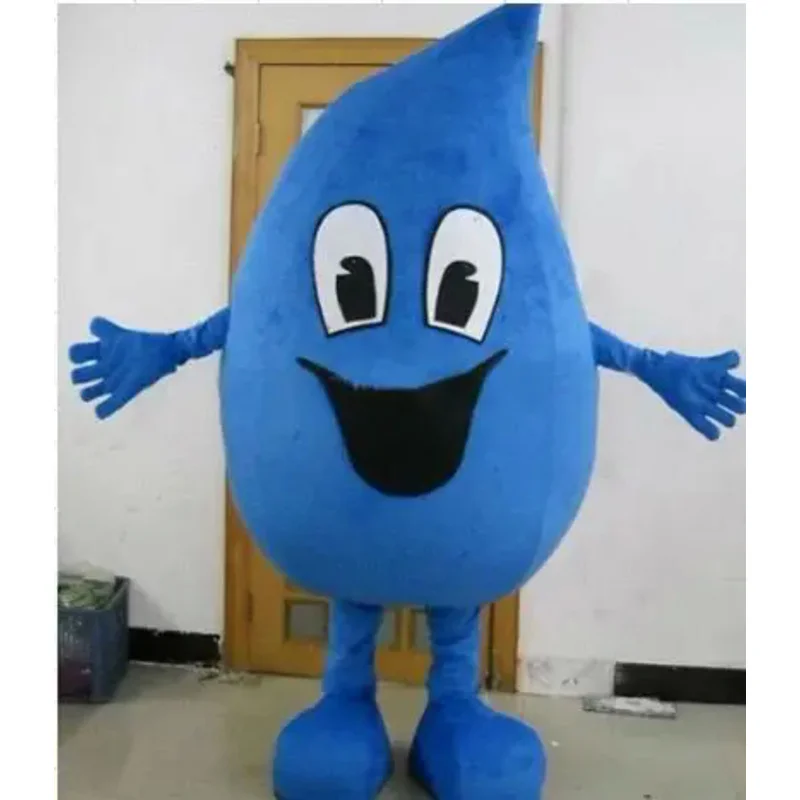 2024 Hot Sale Blue Water Drop Cartoon Costume Propaganda Mascot Cartoon Anime Clothing for Adult Halloween