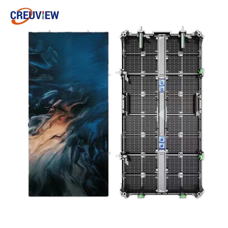 P3.9-7.8 Outdoor transparent Rental LED Display Screen Cabinet 500x1000mm LED panel