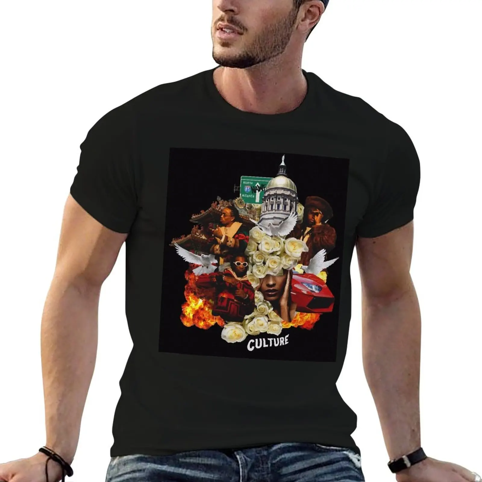 

Culture t man Migos cotton designer t shirt high T-Shirt shirts quality Merchandise