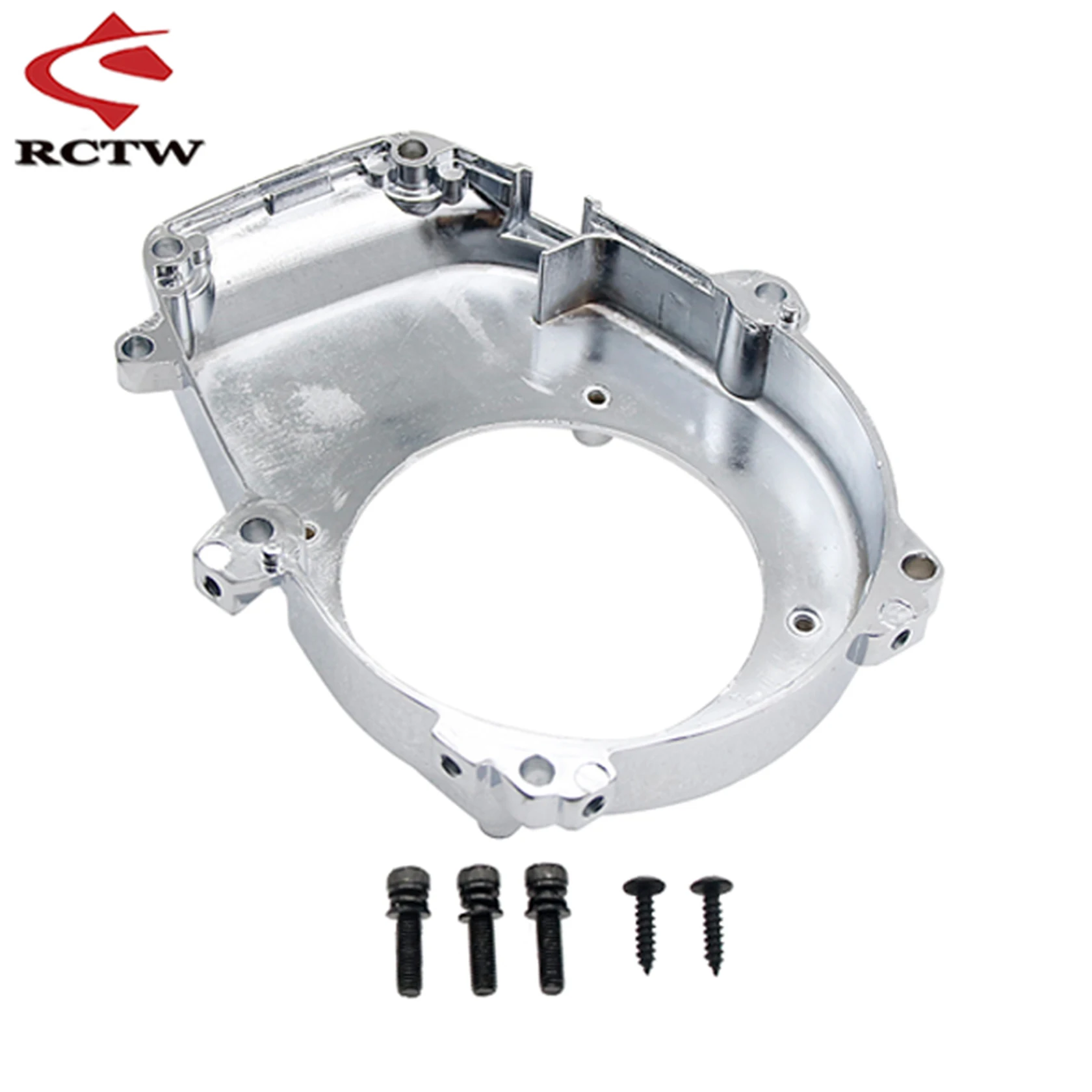 Chromowana osłona wentylatora koła zamachowego pasuje do silnika Zenoah Cy 23cc-36cc do 1/5 Hpi Rovan King Motor Baja 5b Ss 5t 5sc Losi 5ive T Rc Car Parts