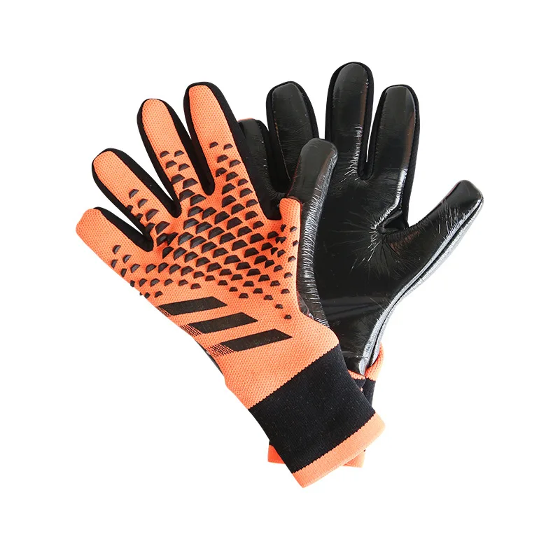 Fußball-Torwarthandschuhe, verdickter Latex, rutschfest, abriebfest, Fingerschutz für Kinder und Erwachsene, Fußball-Sporthandschuhe