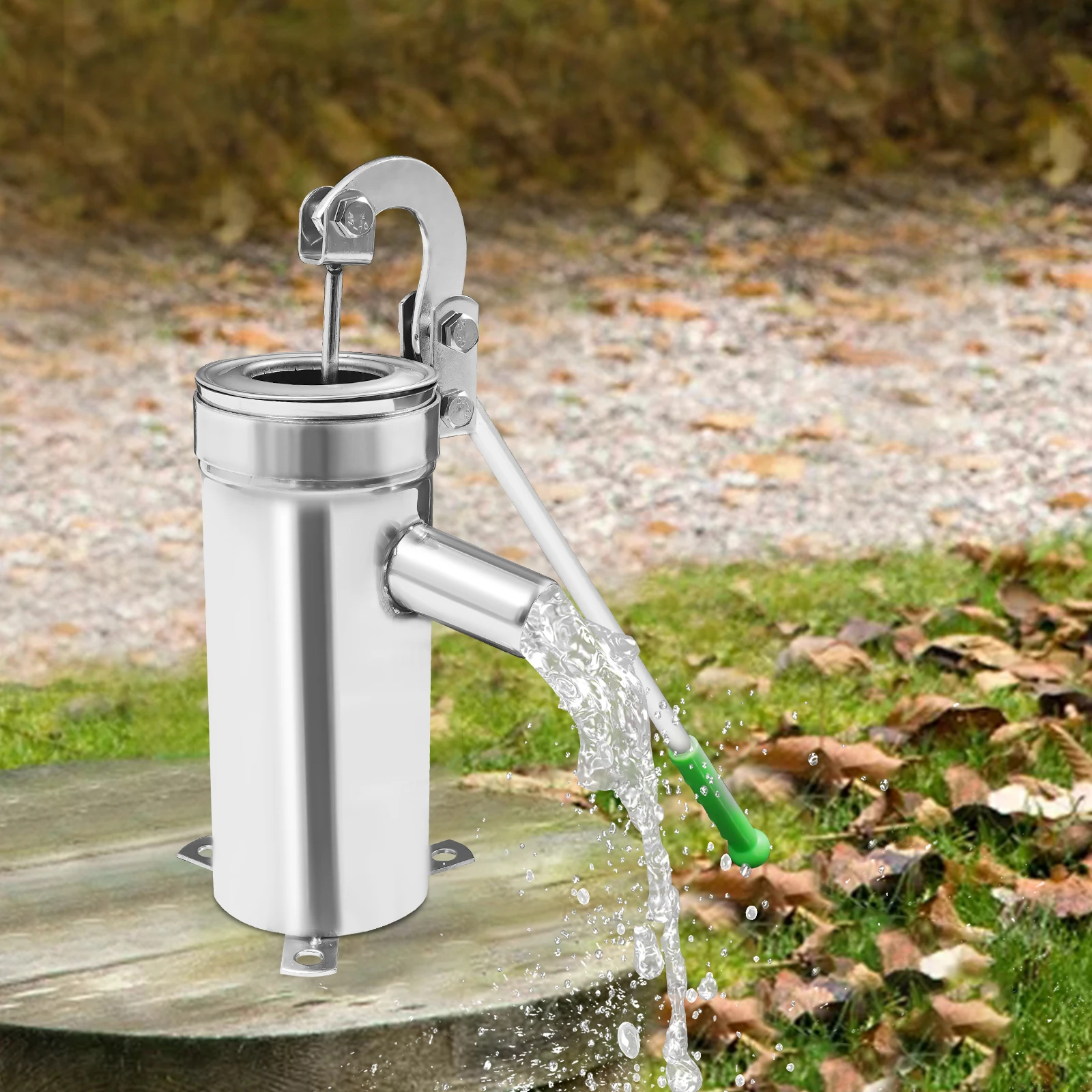 

Stainless Steel Manual Well Water Pump, Outdoor Garden Farm Yard Hand Operated Pump, for Water Transfer Drainage Irrigation