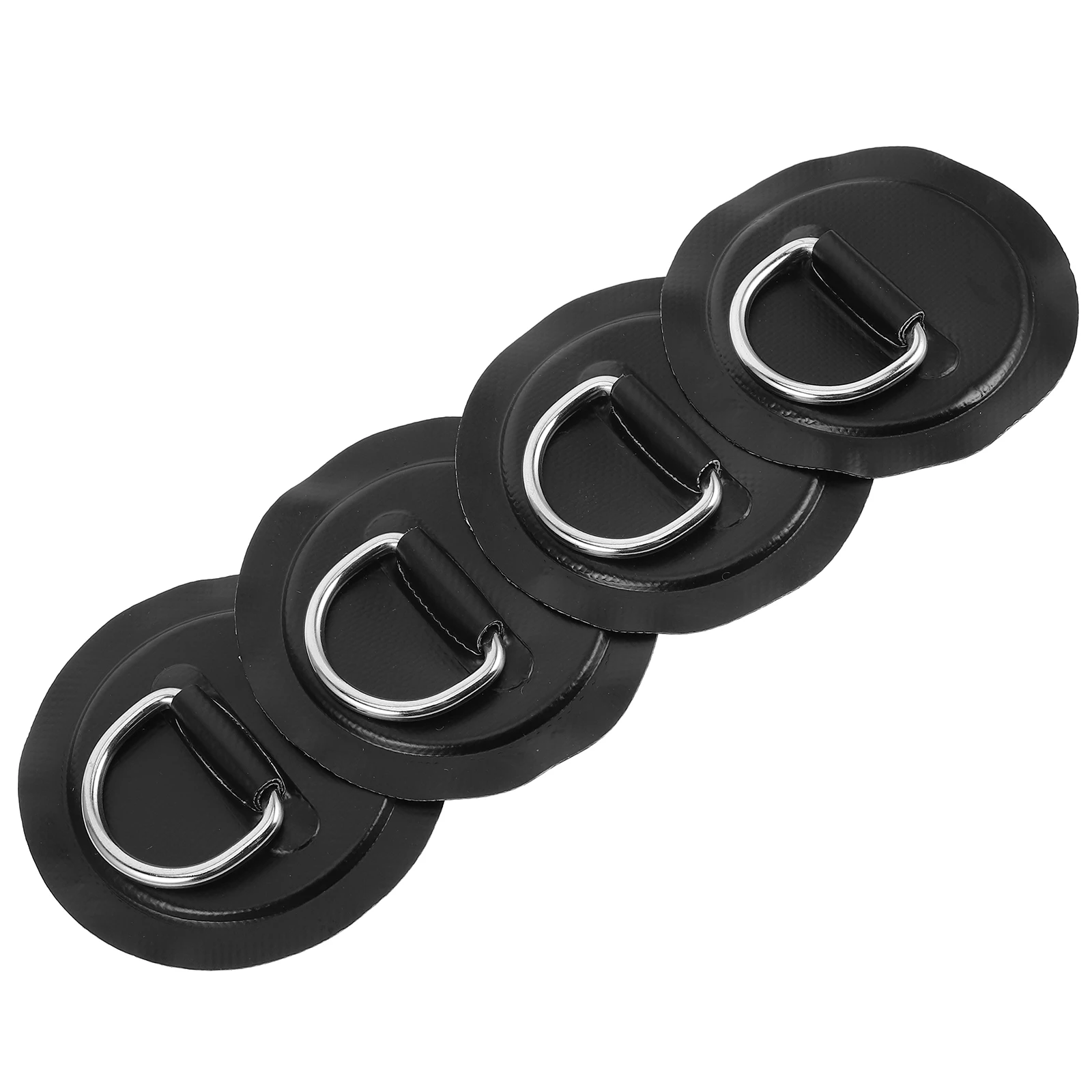 

4pcs Stainless Steel D Ring Patches Round Shape For Pvc Inflatable Boat Kayak Canoe Surfboard Paddle Board Durable