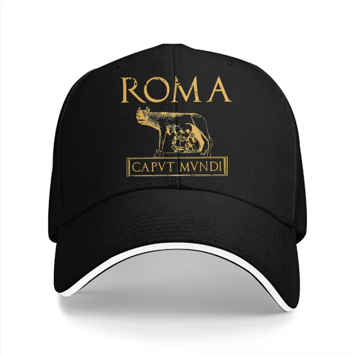 Pure Color Dad Hats Roma Caput Mundi Hat Sun Visor Baseball Caps Ancient Rome Peaked Cap