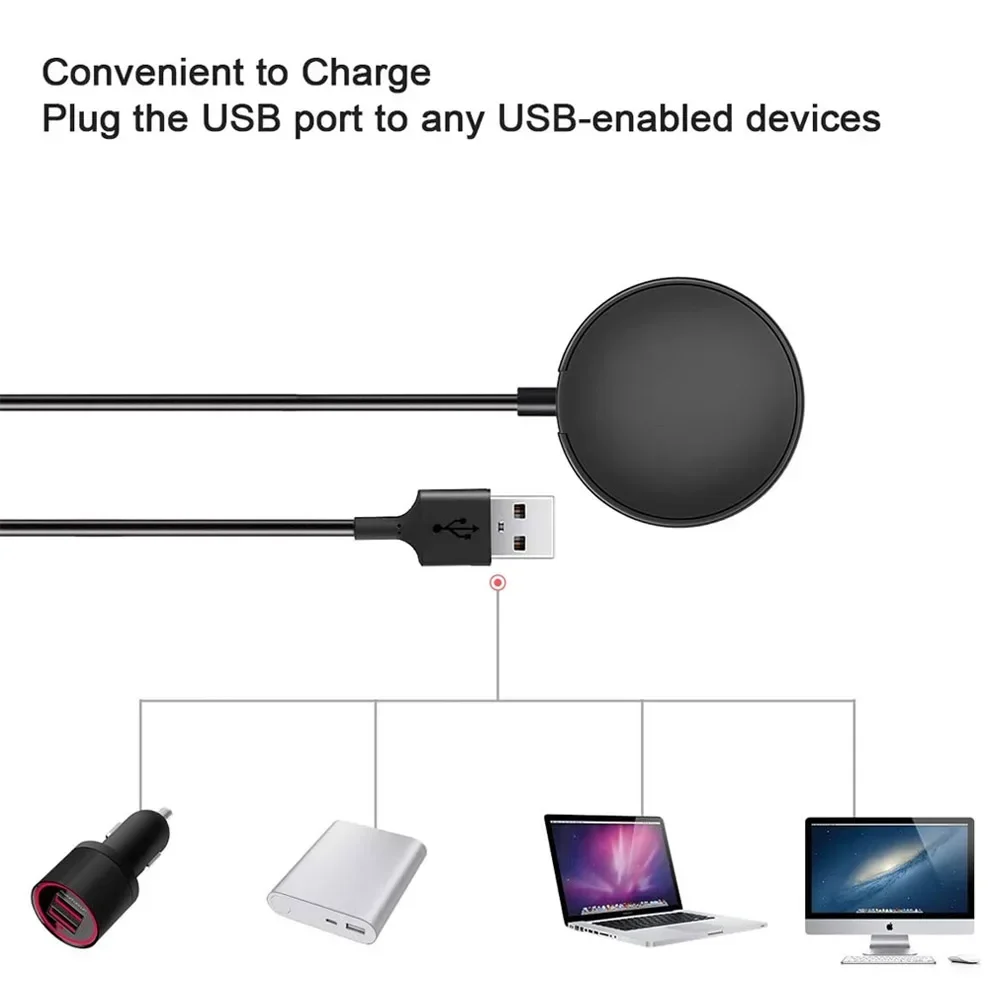 Kabel Pengisi Daya Cepat untuk Jam Tangan Samsung Galaxy 7 FE Ultra 6 Pengisi Daya untuk Galaxy 6 Klasik/ 5/ 5 Pro/ 4/ 3/ Aktif 2 Dock USB