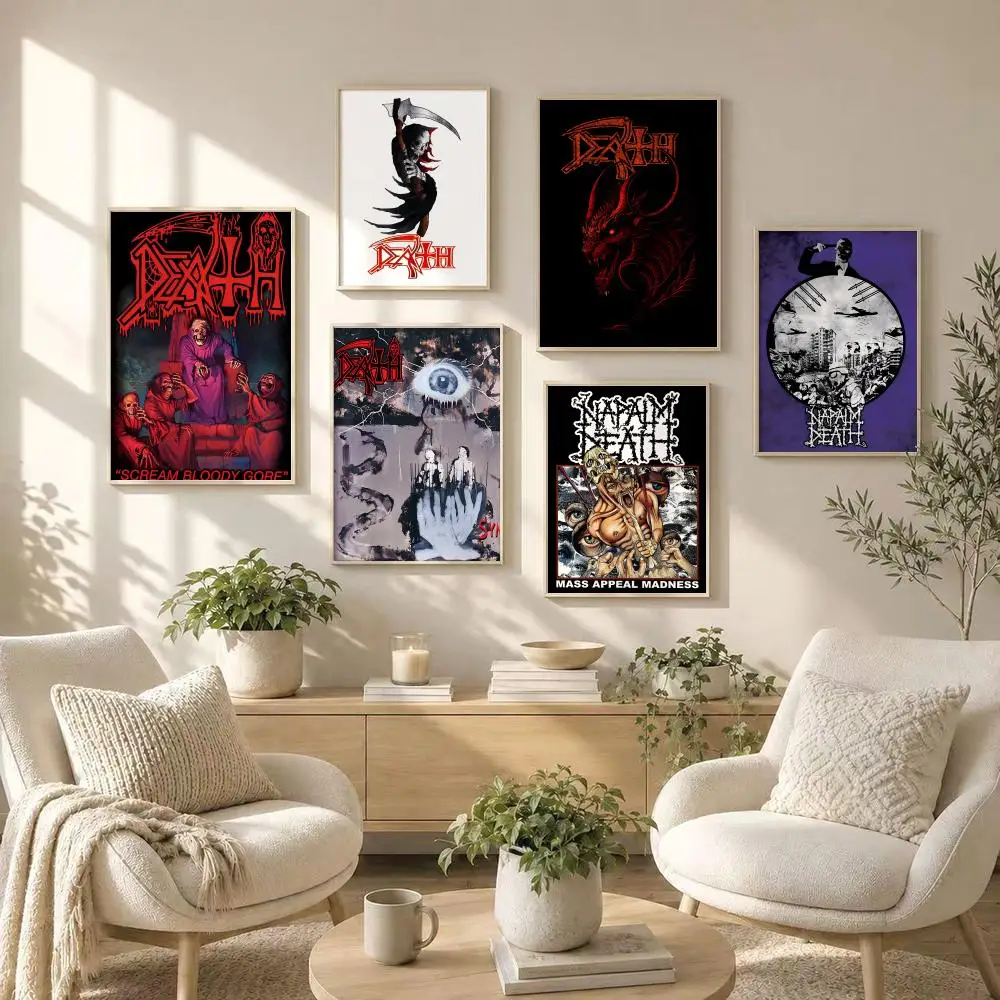 Heavy Rock Band-D-deaths band Poster HD art sticky wall waterproof home living room bedroom bar aesthetic decoration