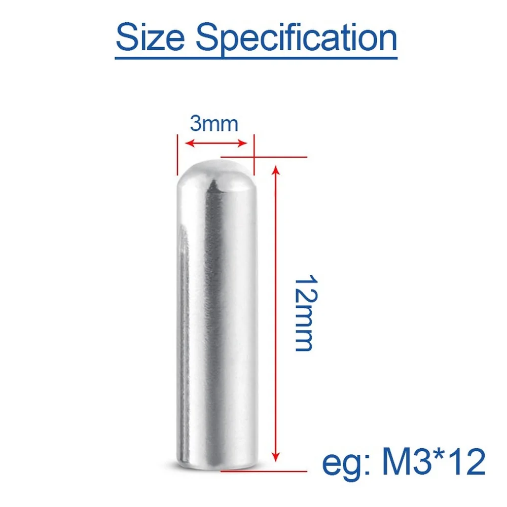 5 ~ 10 sztuk M0.6 M0.8 M1 M1.2 M1.5 M1.8 M2 M2.3 M2.5 M2.8 M3 M4 M5 M6 M8 304 ze stali nierdzewnej szpilka cylindryczna kołek ustalający A2-70