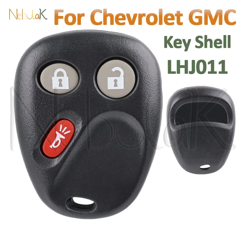 

Remote Key Fob Shell Case LHJ011 for Chevrolet Chevy GMC Hummer H2 Tahoe Silverado Suburban 2003-2006 Car Smart Cover Housing