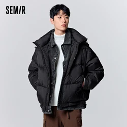 Semir-Chaqueta de plumón de gran tamaño para hombre, Top de moda de dos piezas, chaqueta cómoda y cálida, invierno, 2023