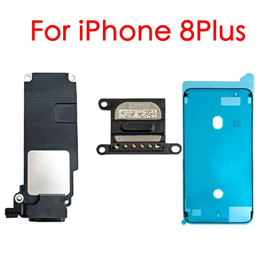 Bottom Loud Speaker And Top Ear Speaker For iPhone 7 7P 8 Plus With LCD Waterproof Glue Replacement