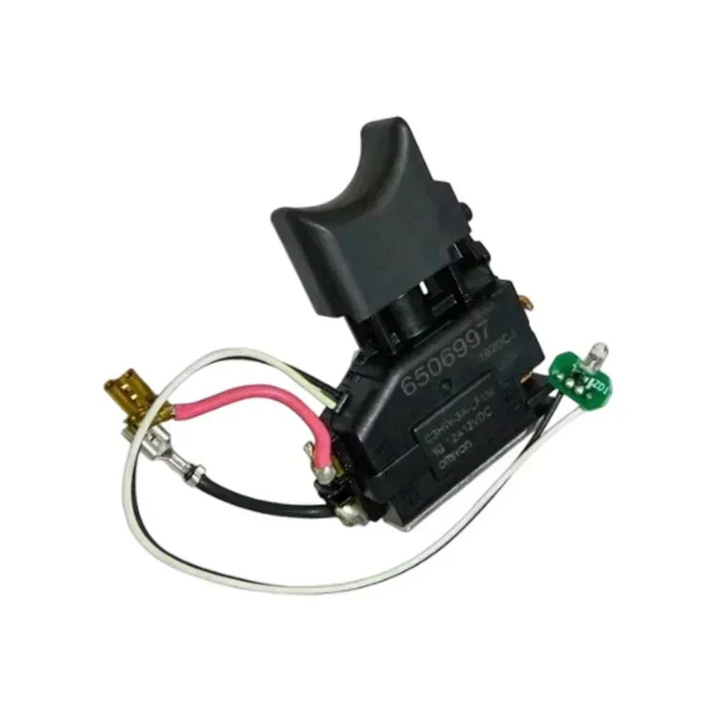Screw Terminals Hammer Drill Switch For Workshop Repair 80*60*40mm Robust Plastic Switch For Drills Built-in Design