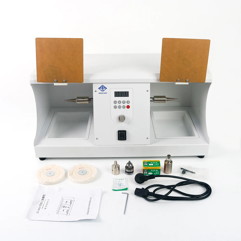 Desktop Dental Lab Electronic Polishing Buffing Machines Denture Zirconia Porcelain Teeth Polisher Lathes Adjustable Speed