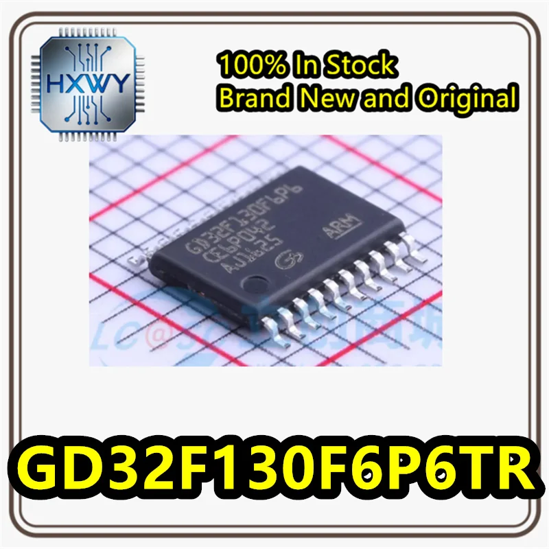 (5/50 pieces) Original GD32F130F6P6TR TSSOP-20 ARM Cortex-M3 32-bit Microcontroller (MCU) In Stock