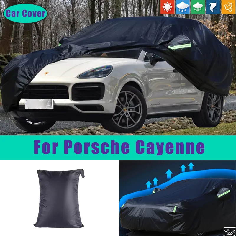 

For Porsche Cayenne Car Full Outer Covers Outdoor Waterproof Dustproof Sun Rain Snow Protection Exterior Car Accessories