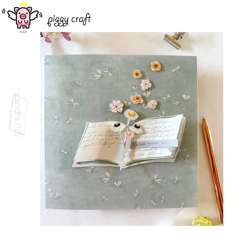 Piggy Craft metal cutting dies cut die mold Book decoration Scrapbook paper craft knife mold blade punch stencils dies