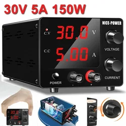 DC Lab 30V 5A 150W Verstelbare Voeding Bench Switch Laboratorium Voeding Spanningsregelaar Power Bank bron Reparatie