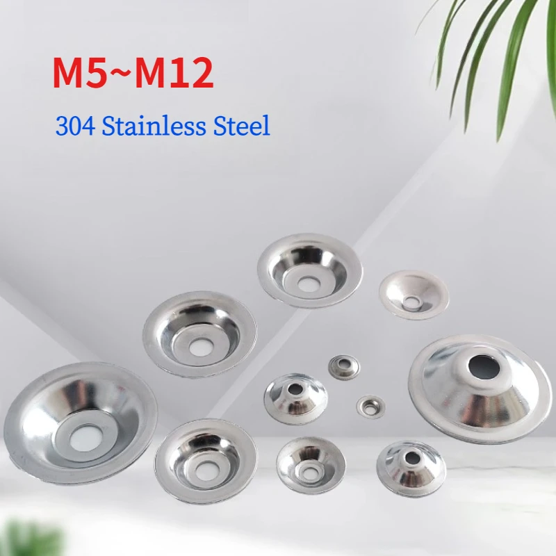 304 Stainless Steel M5 M6 M8 M10 M12 Concave Convex Bowl Washer Fish Eye Washers Bowl Shaped Straw Hat Gasket