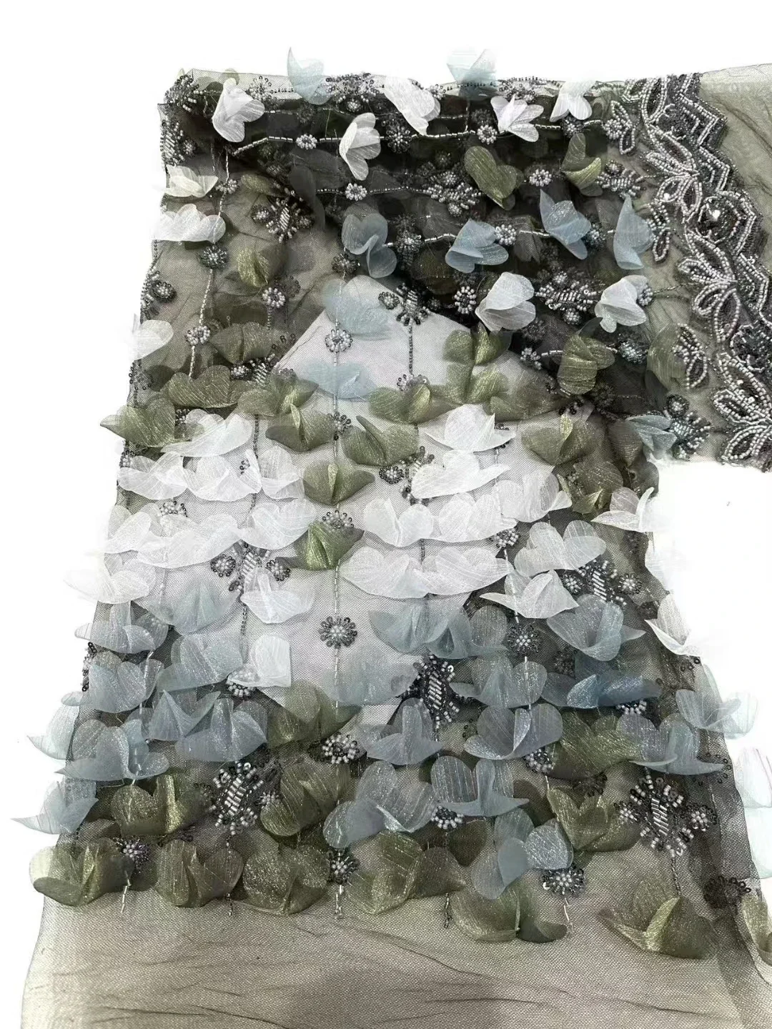 Роскошная французская сетчатая кружевная ткань ручной работы, изысканная африканская вышитая сетчатая кружевная ткань, блестки, высококачественная нигерийская свадьба