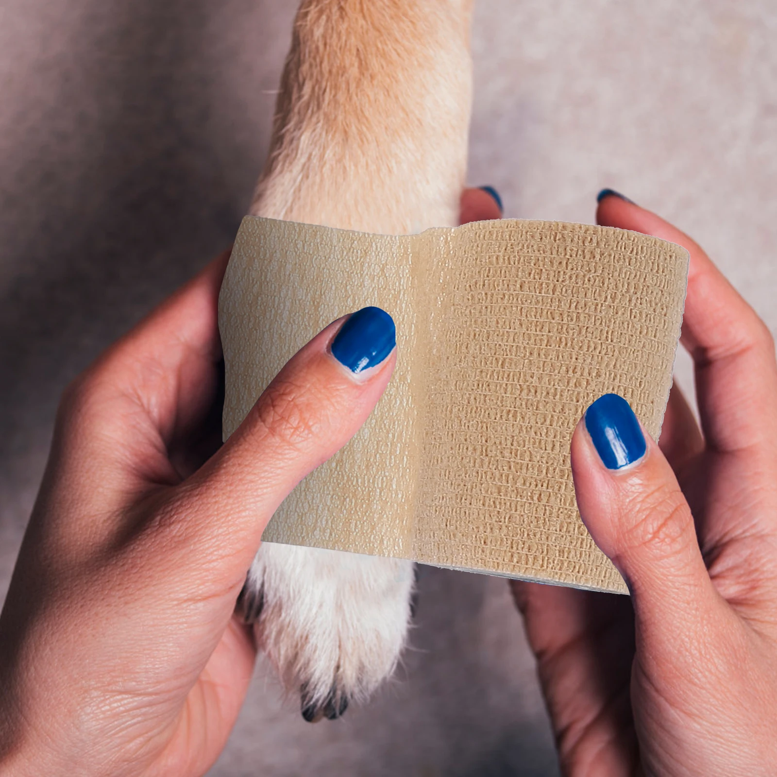 

12Pcs Elastic Finger Wrap Self Adhesive Tape Non Woven Fabric Sports Outdoor Bandages Adhesive Elastic Finger Wrapper