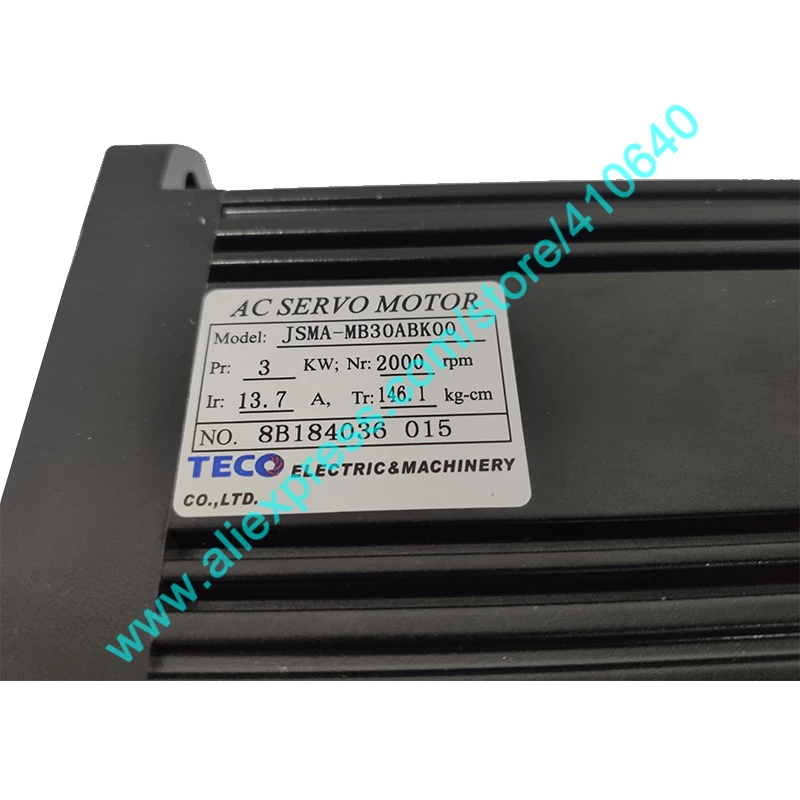 Genuine TECO 3KW Servo Motor JSMA-MB30ABK01 and Servo Motor Drive JSDA-75A3 with 42.96 Peak Torque