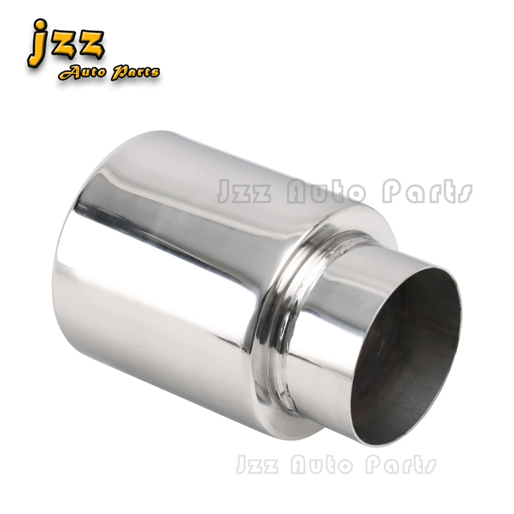 Stainless Steel Car Exhaust End Tip Interface 51mm 76mm Round Outlet Universal Muffler Tail Pipe
