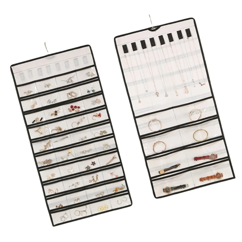 Sieradenopbergorganisatoren voor kast 48 zakken Ruimtebesparend Wandmontage C1FC