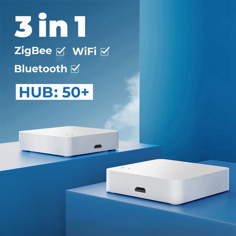 Gateway sem fio Zigbee Bluetooth Mesh Hub, ponte App Control, casa para Smart Home, Linkage