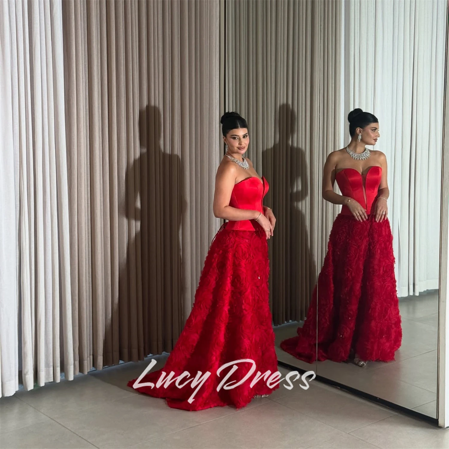 فستان سهرة مخصص من لوسي فستان نسائي أنيق لحفلات الزفاف شارون فساتين سهرة سعيدة فستان حفلات الزفاف وأعياد الميلاد