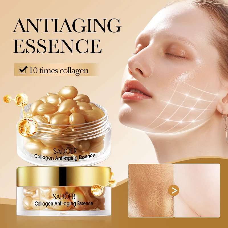 

1 Box of Collagen Anti-Aging Essence, Easy to Squeeze Out, Non-Sticky, Anti-Aging Essence That Is Hydrating and Moisturizing, a Great Gift Item
