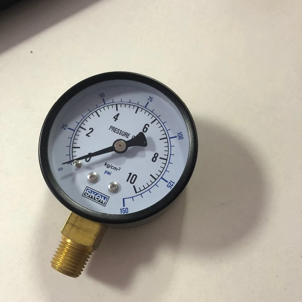 Replacing Round Shaped Dial 0-150 psi 0-10 kgf/cm2 Pneumatic Compressed Air Pressure Gauge 1/4