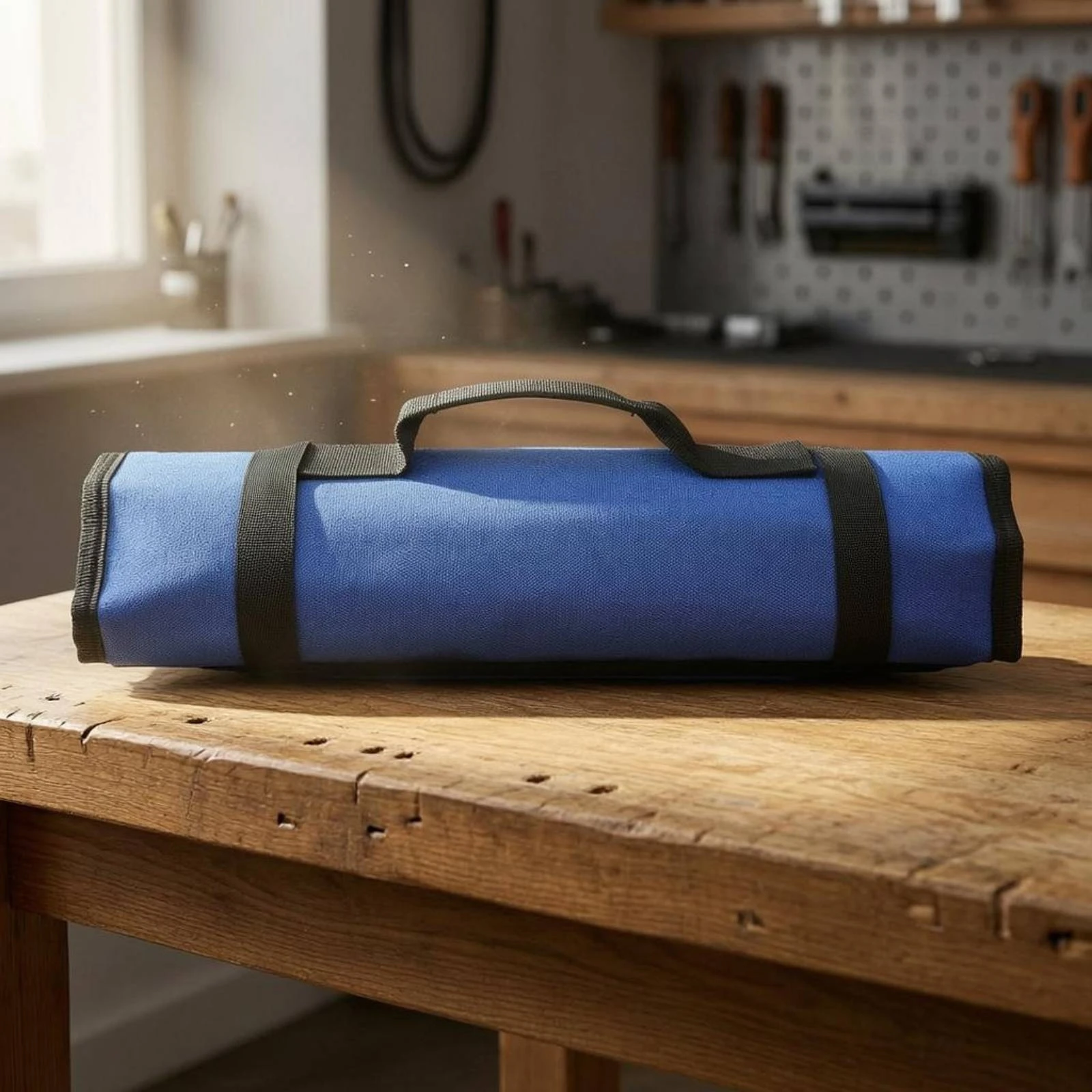 Roll-up Tool Bag Oxford Cloth Tool Organizer Bag Storage Item Carry Handle Soft Textile