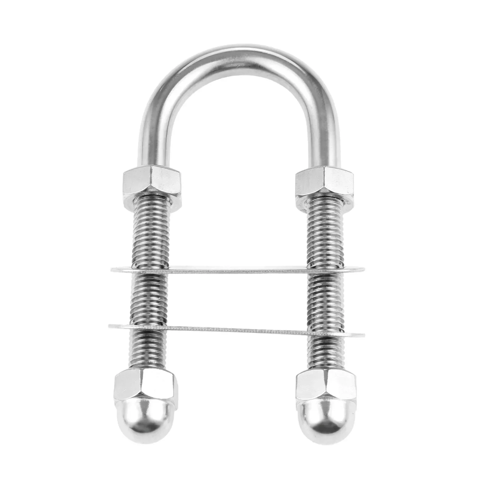 1Pc Silver Boats Marine 316 Stainless Steel Bow Stern Eye U Bolts Screws M12*130mm for Yacht Rope or Rigging Shrouds Accessories