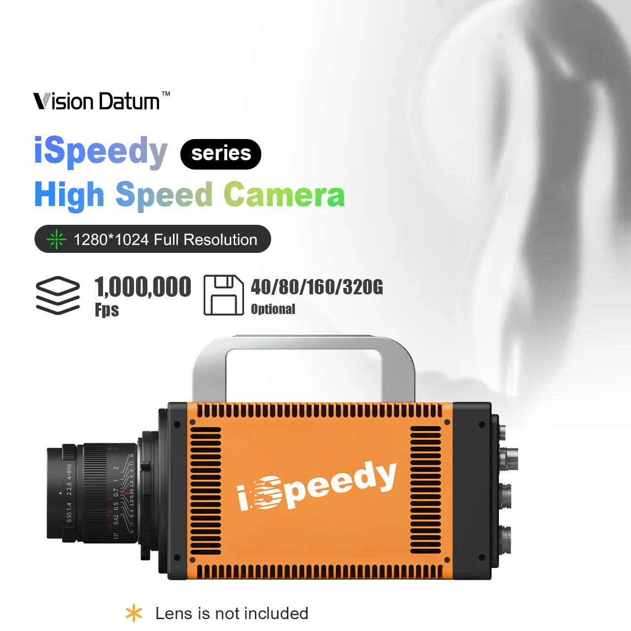 iSpeedy136MT13M/C Phantom 1 Million fps High Speed Slow Motion Camera 1μs 320GB 24T For Fluid Dynamics