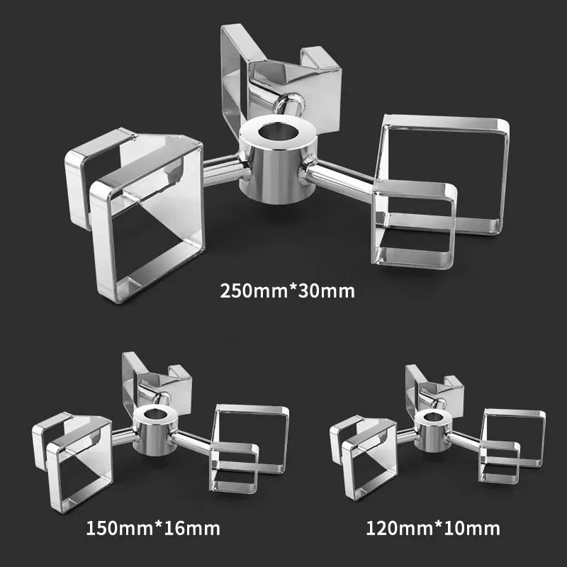 New high viscosity viscous stirring paddle square mouth stainless steel dispersion paddle blade equipment head