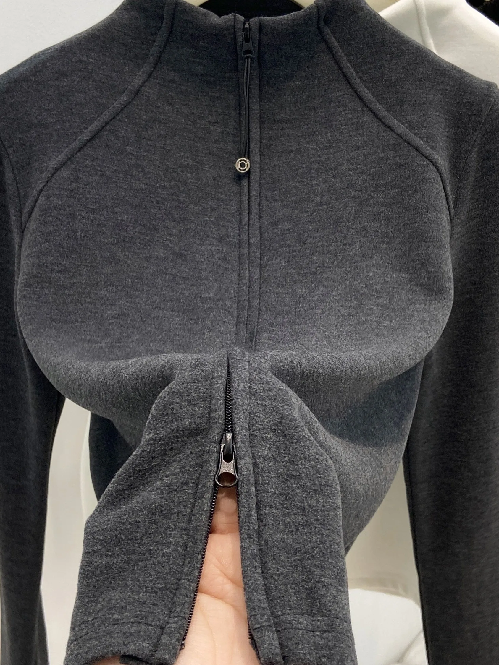 

Женская термофутболка Ele с двойной молнией, длинным рукавом, облегающая, с дизайном молнии на плече, в стиле «сладкий и пикантный»