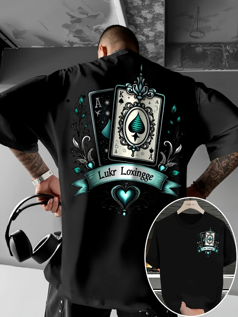 Men's Graphic T-shirt, 1pc, Eagle Perched on Branch Design, Regular Fit, Round Neck, All-season Casual T-shirt