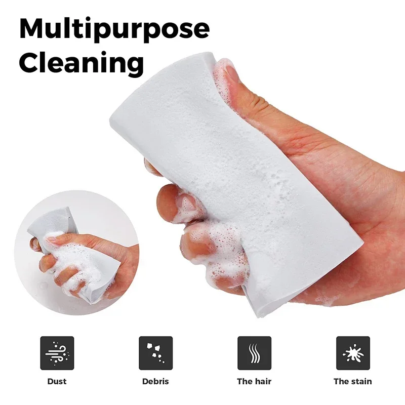 Double-sided Wet Damp Cleaning Duster Reusable Cleaning Sponge Humedo Duster Eraser Car Household Blinds Glass Window Clean Tool