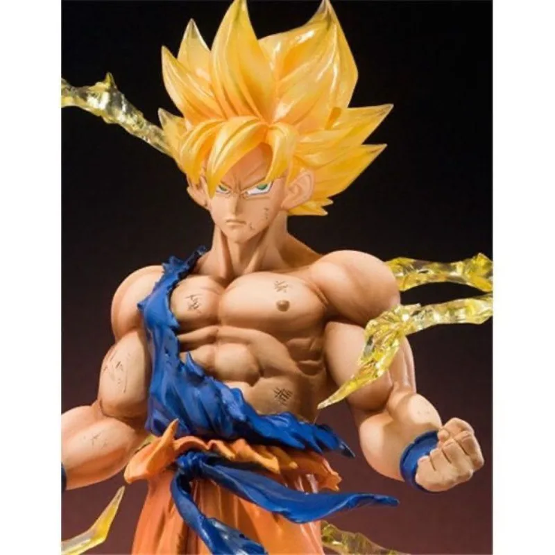 Dragon Ball Super Saiyan Cartoon Cute Figure Model Personality 2D Doll Toy Desktop Ornament Animation Peripheral Wholesale view 4