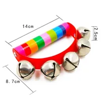 Orff Musical Instruments Wooden Baby Children's Educational Toys for Toddler Early Education Toys Color Semicircle Hand Bells 5