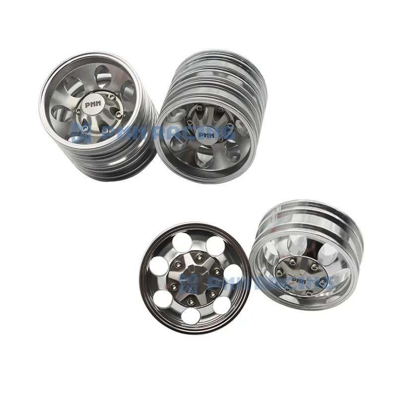 

Metal Front and Rear Wheels Upgrade for 1/14 Tamiya RC Truck Trailer Tipper Scania MAN Benz Actros Volvo Car Diy Parts