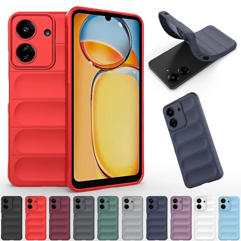 Funda For Xiaomi Poco C65 Shockproof Bumper Phone Case For Pocco Poko Little C65 C 65 PocoC65 Lens Camera Protection Back Cover