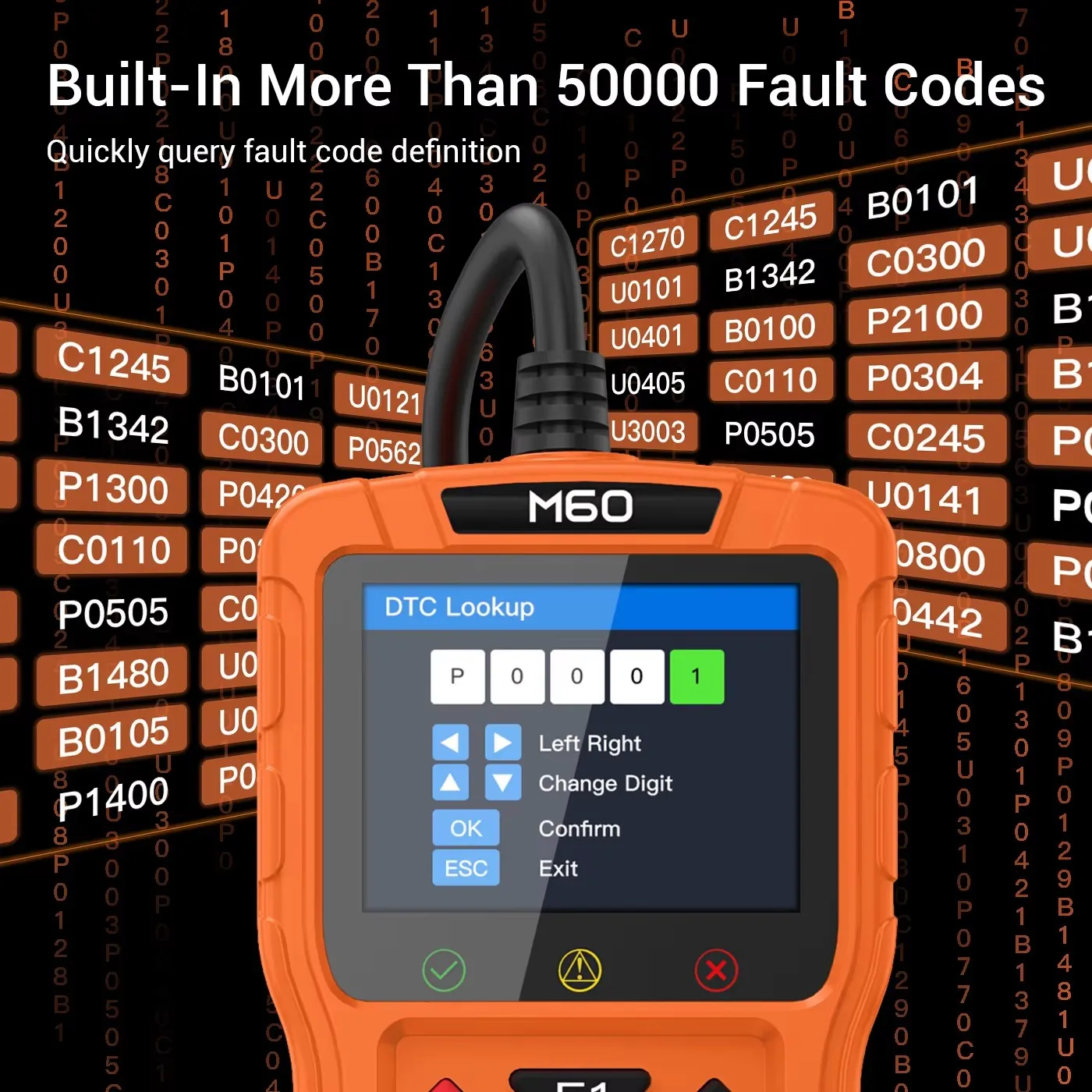 NEW Topdiag M60 OBD2 Scanner for Motorcycle and Vehicle Fault Code Read Free ECU Reset Automotive DTC Lookup Car Diagnostic Tool