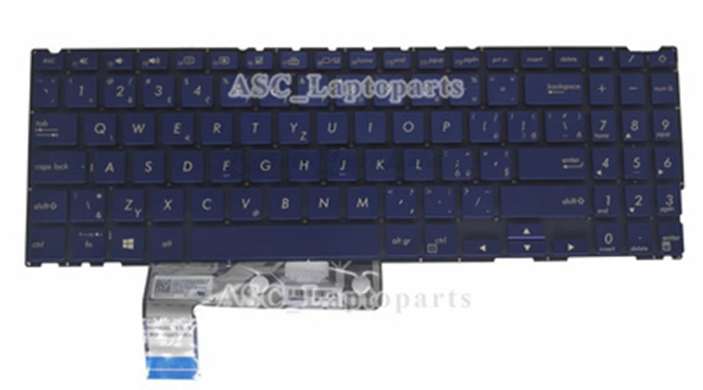 Imagem -02 - Checo Eslovaco Nórdico Suíço Latino Espanhol Russo Teclado para Asus Zenbook 15 Ux533f Ux533fd Ux533fn Ux534f Ux534fac Retroiluminado Novo