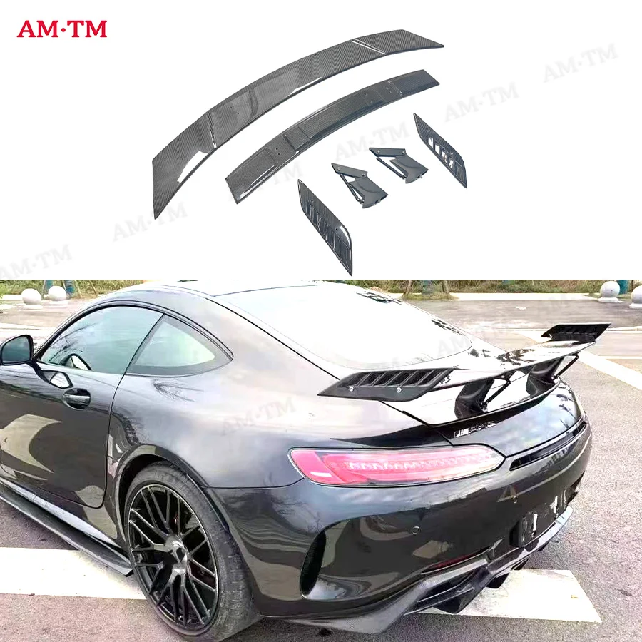 

Carbon Fiber Rear Trunk Spoiler Wing for Benz AMG GT GTS GTC GTR C190 Coupe Rear Boot Spoiler Car FRP 2015-2019
