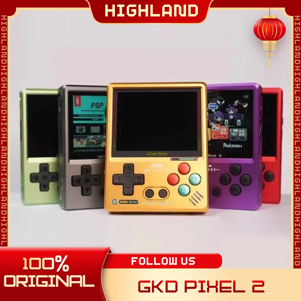 Gkd Pixel 2 - Game Kiddy Pixel 2.4 Inch Ips Screen Rk3326s Aluminium Alloy Available In Game Console Cnc Gamer Customized Gifts