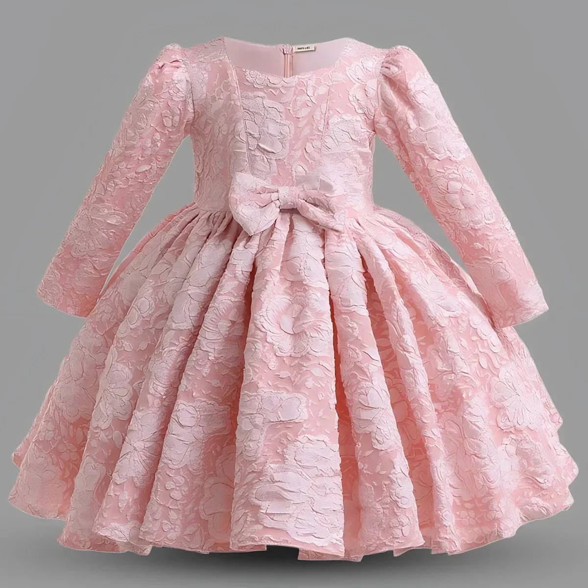 

Christmas Ball Gown Princess Kid's Pink Clothes Long Sleeves Baby Girl Dress Children Red Winter Dresses