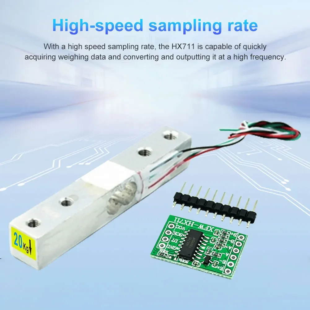 Load Cell Weight Sensor 1KG 5KG 10KG 20KG HX711 AD Module Electronic Scale Aluminum Alloy Weighing Pressure Sensor Module