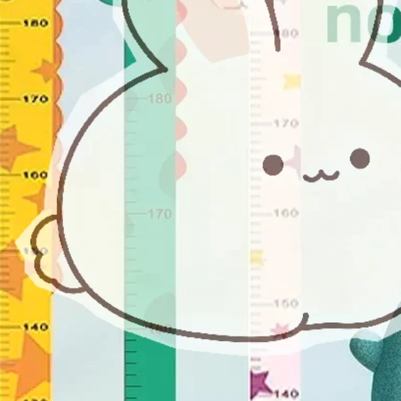 Cute Dinosaur Giraffe Height Measurement Wall Ruler Stickers Non-Toxic Safe for Kids Bedroom Nursery Wall Art Decor