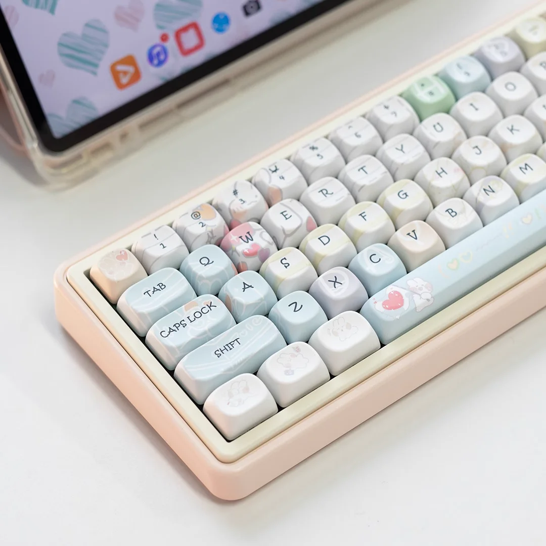 MOA height hand account keycap pbt material hot sublimation girl cute craft adaptation aock98 tarantula, belly spirit